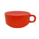 【中古】Glasbake Orange Soup Mug グラスベイク スープ マグ オレンジ 中古 海外輸入中古品 マグカップ USA ビンテージ ミルクガラス アメリカ アメリカン スタッキング チェック