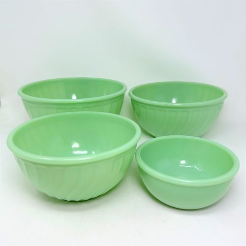 【中古】【未使用品】Fire King Jadeite Mixing Bowls 2000 ファイヤーキング ミキシング ボウル ジェダイ 中古 海外輸入中古品 Fire King アンカーホッキング Ovenproof Made マグカップ USA ビンテージ Anchor Hocking シリアルボウル