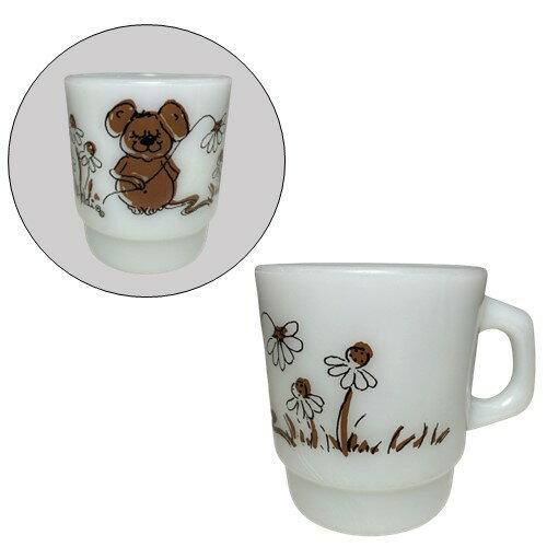 【中古】Fire King Hildi Mouse Mug ファイヤーキング ヒルディー マウス マグ 中古 海外輸入中古品 Anchor Hocking USA ヒルディ ネズミ ビンテージ アメリカ アメリカン スタッキングマグ