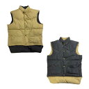 【中古】Vintage Comfy Reversible Goose Down Puffer Vest ビンテージ リバーシブル コンフィー ダウンベスト グースダウン ベスト アメリカ アメリカン おしゃれ 古着 ベージュ ブラック