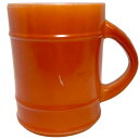 【中古】Fire King Barrel Mug Orange ファイヤーキング バレル マグ オレンジ 中古 海外輸入中古品 Fire King Anchor Hocking Ovenproof Made カップ ファイアーキング マグカップ USA ビンテージ(3)