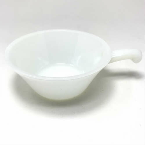 【中古】Fire King Milk Glass French Casserole ファイヤーキング ミルクグラス フレンチ キャセロール お皿 アメリカ アメリカン ビンテージ ANCHOR HOCKING アンカーホッキング スープ サラダ ミッドセンチュリー