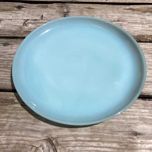 Fire King Turquoise Blue Dinner Plate ファイヤーキング ターコイズブルー ディナープレート 海外輸入中古品 Fire King Anchor Hocking ファイアーキング USA ビンテージ アメリカ アメリカン