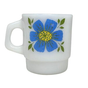 šFire King Day Breakers Flower Mug ե䡼 ǥ֥쥤 ե ޥ  ͢ Anchor Hocking Ovenproof Made å󥰥ޥ ޥå USA ӥơ ߥ륯饹 ꥫ ꥫ