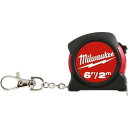 Milwaukee Keychain Tape Measure 6ft / 2m ミルウォーキー キーチェーン 巻尺 メジャー スケール キーホルダー アメリカン USA 職人 大工 工具 建築 現場 アメリカ 48-22-5506 【ネコポス】【並行輸入品】