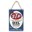 STP Oil Treatment Hanging Metal Sign エスティーピー メタル サイン 錆 メタルサイン サインプレート ブリキ看板 アメリカ USA看板 アメリカ看板 アメリカン ビンテージ風 オイルトリートメント Oil Treatment アメリカ雑貨 アメリカン雑貨【クロネコゆうパケット】