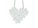 ハート ペンダント Swarovski Elements Aurore Boreale Heart Pendant ハート スワロフスキー シルバー チェーン ペンダント（BC）ギフト プレゼント ネックレス シルバー【楽ギフ_包装】