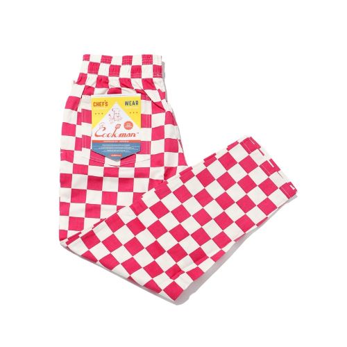 クックマン シェフパンツ Chef Pants Checker Pink チェッカー ピンク アメリカ アメリカン COOKMAN Cookman ユニセックス 男女兼用 ワークパンツ