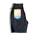 クックマン シェフパンツ ショートパンツ Chef Pants Short Denim Black デニム ブラック アメリカ アメリカン COOKMAN Cookman 短パン ショーパン ユニセックス 男女兼用 ショートパンツ ハーフパンツ(4)