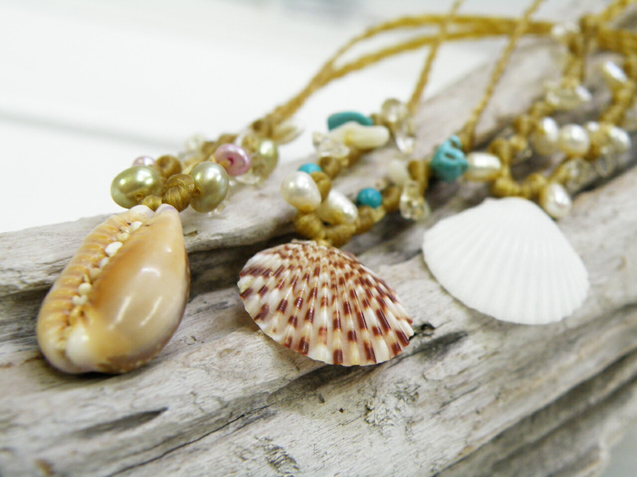 Beach Girl Jewels “Beach Girl Treasure Necklace”ビーチガール サーフガールに！ロコガール サーフ サーファー アロハ ジュエリー フラダンス ハンドメイド リアルハワイアン ハワイ直輸入 Hawaiian ギフト プレゼント