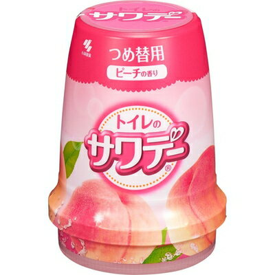 香り薫るサワデー ピーチ&シャンパン つめかえ/詰め替え 140g ＊小林製薬/こころ落ち着くラベンダーの香りがトイレ空間にやさしく広がるトイレ用消臭剤/みずみずしい香りのゼリーからやわらかい香りが広がります/約1-2ヶ月間持続します