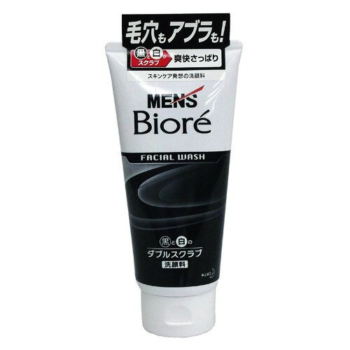 メンズビオレ ダブルスクラブ洗顔 130g ＊花王 Biore 男性化粧品 フェイスケア 洗顔料