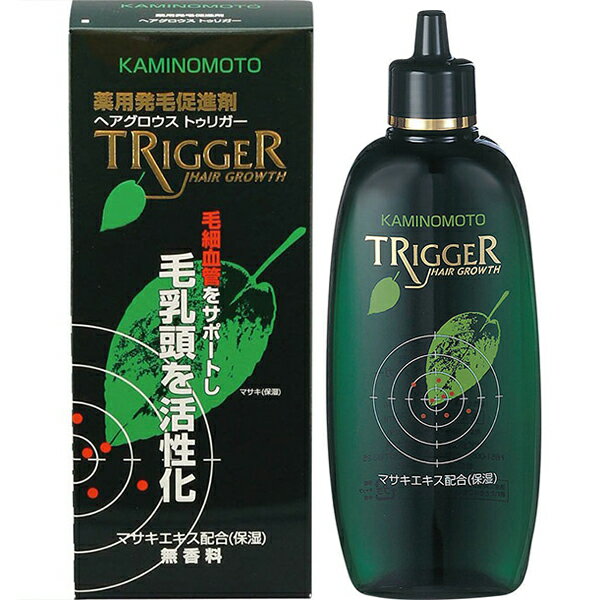 薬用加美乃素 ヘアグロウストゥリガー 無香料 180mL *医薬部外品 加美乃素本舗/育毛剤/発毛剤/増毛/スカルプ/発毛のカギ/保湿成分のマサキエキスが毛髪の生育に欠かせない毛細血管をサポート/根毛部への栄養供給を高め、健全な毛乳頭の形成と活性化を促し、発毛を促進