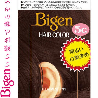 ビゲン ヘアカラー 5G 深い栗色 40mL+40mL ＊医薬部外品 ホーユー Bigen ヘアカラー 白髪染め 白髪隠し