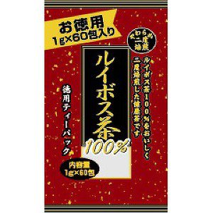 ◆商品説明 ・南アフリカ共和国のルイボス茶を100％使用し、独自の二度焙煎によりじっくり焙煎し、香ばしい風味で、美味しく汚召し上がれる健康茶です。 ・皆様の健康と美容にお役立て下さい。 ◆召し上がり方 ・煮出す場合 約500mL〜1Lの沸騰したお湯に1〜2包入れ、とろ火で2〜3分ほど煮出して1日数回に分けてご飲用下さい。煮出した後、ティーパックをそのまま入れておきますと苦味が出ますので、取り出して下さい。冷やしても美味しくご飲用頂けます。 ・急須の場合 急須に1包を入れて、熱湯を注ぎ、2〜3分間蒸らして、お好みの色、香りにしてご飲用下さい。1包で数回ご飲用頂けます。 ◆原材料 ルイボス茶 ◆保存上のお願い ・開封前は温度、湿度、光によって変化しやすいので、涼しい所で保管して下さい。 ・吸湿性が高いため、開封後は袋をしっかり締め、涼しい所で保管し、出来るだけ早くご飲用下さい。 ・小さなお子様の手の届かない所に保管して下さい。 ◆注意事項 ・表示事項をお読みの上、ご飲用下さい。 ・天然物を原料として使用しておりますので、風味や香りなど商品によって違いがあることがありますが、品質に変わりありません。 ・アレルギー体質等まれに体質に合わない方もいますので、ご飲用後体調のすぐれない時は、一時中止して下さい。 ◆原産国 南アフリカ