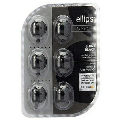 エリップス ヘアビタミン シャイニーブラック シートタイプ 6粒 ＊エリップス/ヘアケア/髪の毛に馴染ま..
