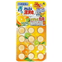 香るかんたん洗浄丸 シトラスの香り 12錠 *小林製薬/排水口に入れるだけでOKの洗浄剤/キッチン・洗面台等のニオイ・ヌメリ取りに/台所・洗面所・浴室の排水口、便器の水たまり部/弱アルカリ性-中性