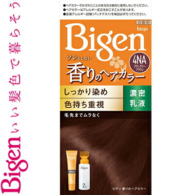 ビゲン 香りのヘアカラー 乳液 4NA ナチュラリーブラウン 40g+60mL ＊医薬部外品 ホーユー Bigen ヘアカラー 白髪染め 白髪隠し