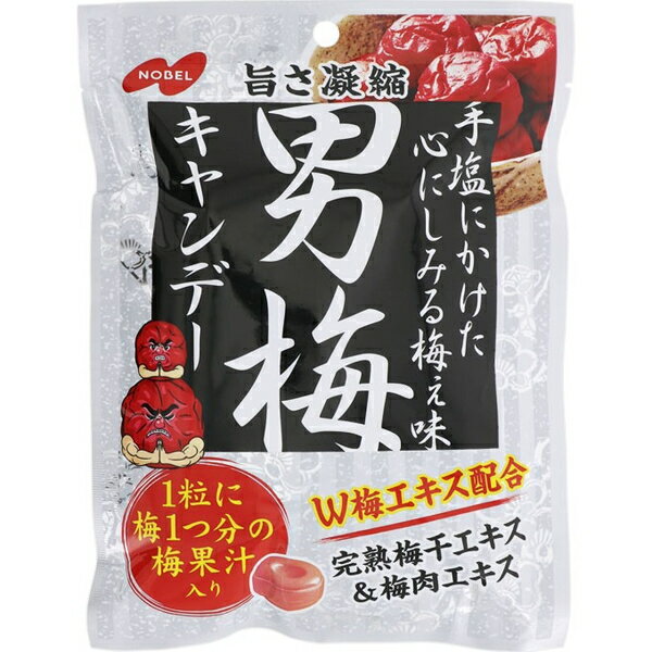 男梅キャンデー 80g ＊ノーベル製菓 男梅 お菓子 キャンディ キャンデー あめ 飴