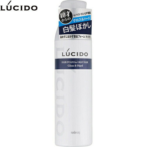 ルシード 白髪用整髪フォーム グロス＆ハード 185g （ マンダム LUCIDO ）