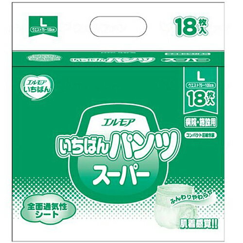 樂天商城 - エルモア いちばん パンツ スーパー Lサイズ 18枚入 ＊カミ商事 ellemoi