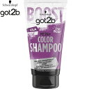 got2b カラーシャンプー パープル 150mL *シュワルツコフ ヘンケル/ハイトーンカラーや派手髪、インナーカラー/初心者も、セルフでデザインカラーを楽しめる/色落ちした髪もおしゃれにリメイク!シャンプーで手軽に染める/自分らしく髪色を楽しむ