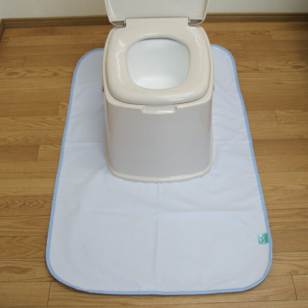 消臭達人 簡易トイレ用防水マット ブルー 1枚 ＊トクナガ