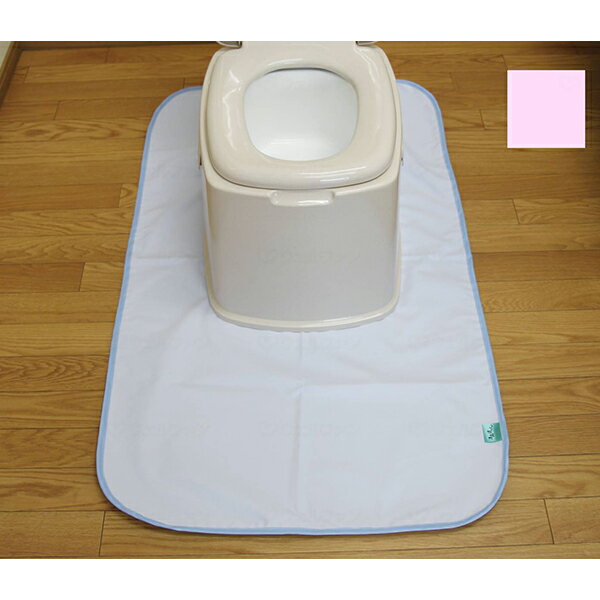 消臭達人 簡易トイレ用防水マット ピンク 1枚 ＊トクナガ