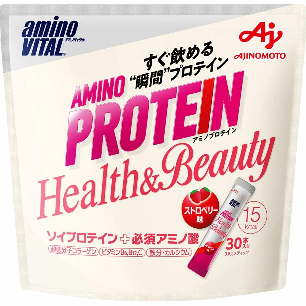 アミノバイタル(R) アミノプロテイン Health＆Beauty ストロベリー味 アミノ酸 BCA...