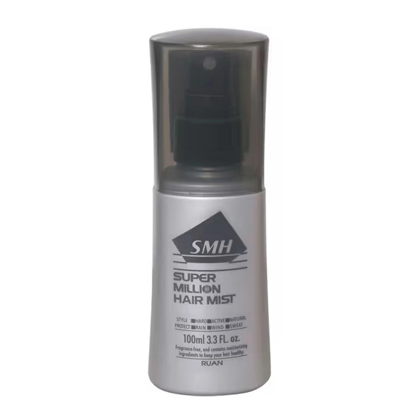 スーパーミリオンヘアー ミスト 100mL ＊ルアン/薄毛/抜け毛/円形脱毛症/白髪/10秒で頭頂部/後頭部/分け目/つむじ/生え際の薄毛をカバー/増毛パウダー固定(植物系抗菌繊維)静電気で付着/自然にボリュームアップ/雨風・汗に強い