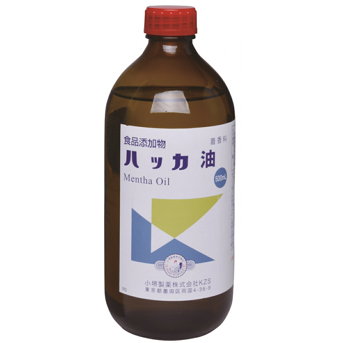 ハッカ油 500mL ＊小堺製薬/食品添加物規格のハッカ油で爽やかアロマ体験/手作りスプレーで気分転換/虫よけにも安心/天然メントールで空間爽やか/マスクもスッキリ/呼吸も爽やかに/ハッカ風呂で夏を快適に 1