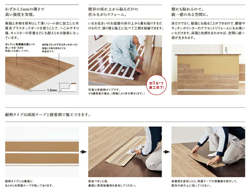 一般住宅用／耐熱タイプ／カラー選択要【XKERSHWY】 パナソニック 1.5mm リフォー...