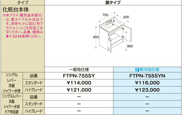 【一般地仕様】間口750mm LIXIL リクシル 洗面ドレッシン グオフトフィット 750mm×...