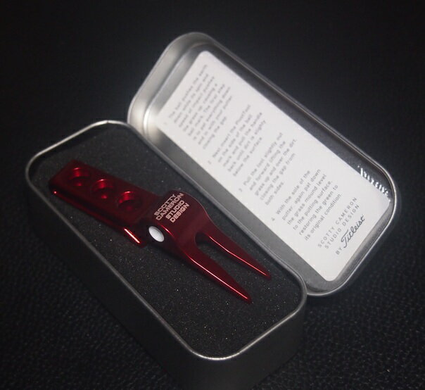 CLUB CAMERON クリップ式特別特価提供！CAMERON オシャレな人気のキャメロン・ピボットツール 2015 GOLF BALL DIMPLES RED対象在庫分限り 3
