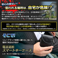 電波遮断スマートキーケースリレーアタック対策盗難防止ケースカーボン柄電波遮断ポーチ防犯対策スキミング防止カーセキュリティ防犯車おしゃれ