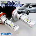 (返金保証) C25 セレナ 後期型 (C25)(H19.12～H22.11) LED ヘッドライト H11（ハロゲン仕様車用）