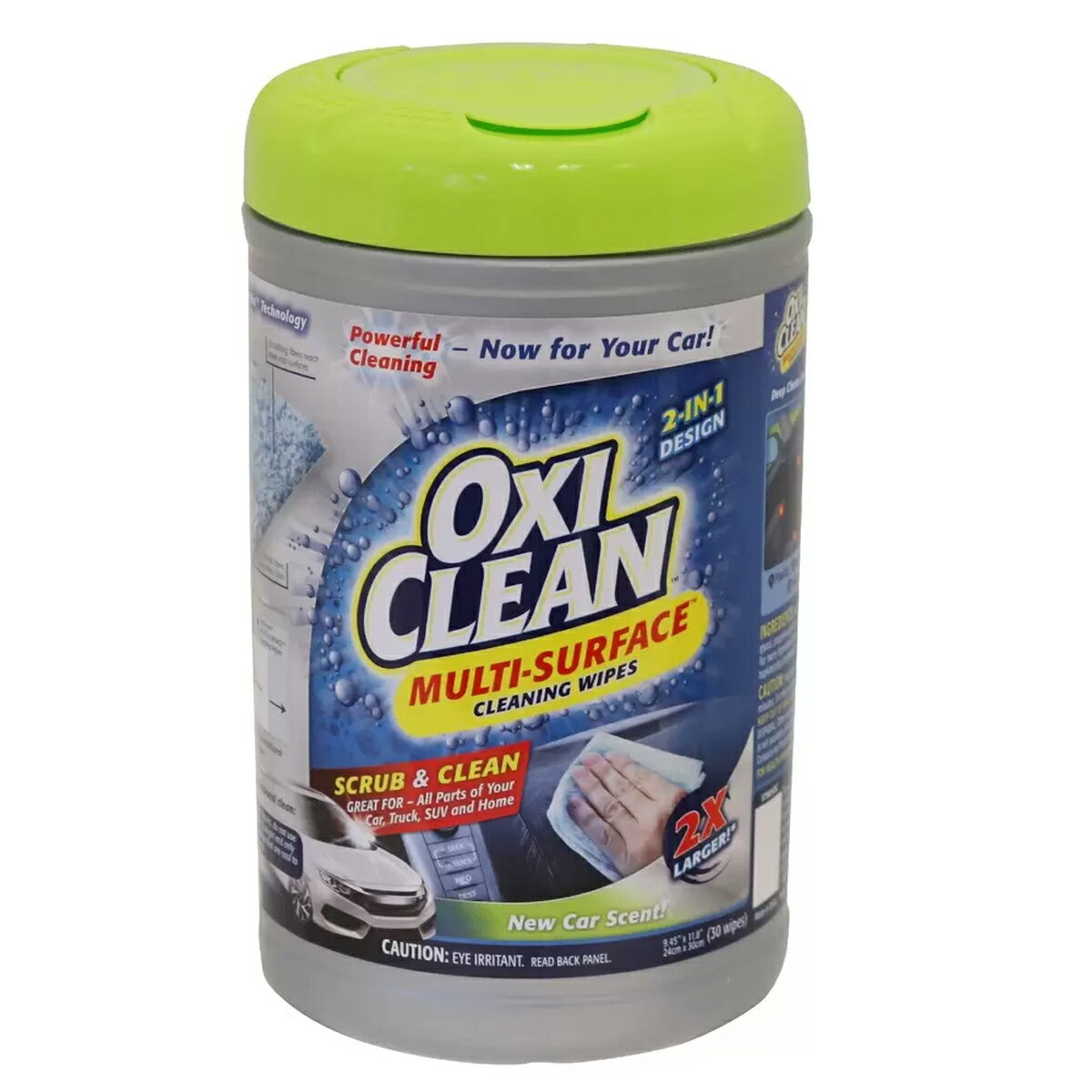 オキシクリーン OXI CLEAN ウェット クリーナーシート 30枚入 (1個) コストコ カー 自動車 車 家庭用 掃除シート 車内 大判 ウェットクロス お掃除クロス