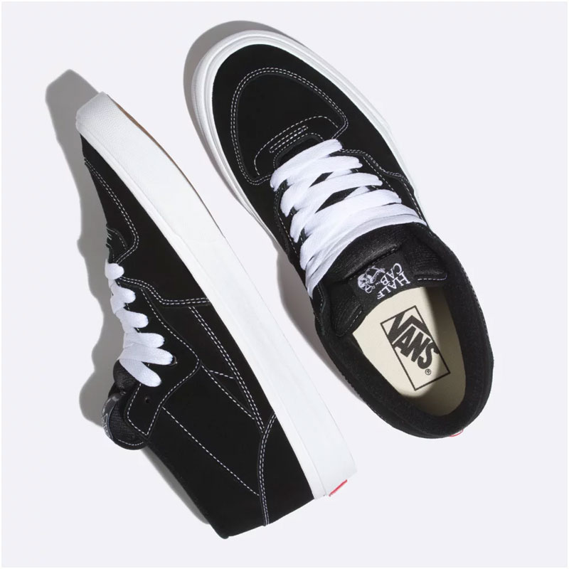 【VANS】バンズ【HALF CAB】ハーフキャブ Black/White スケートボード スケボー シューズ 靴 スニーカー SKATEBOARD SHOES(9000)