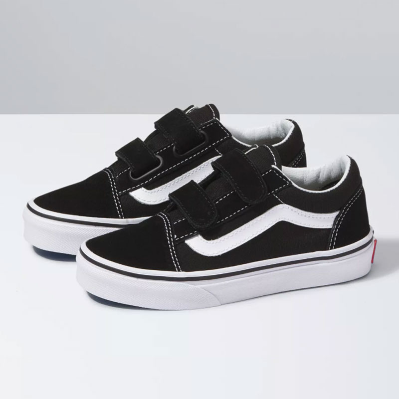 【VANS】バンズ【kids Old Skool V】Black/True White【スケボー】オールドスクール【キッズ】子供用【KID'S】