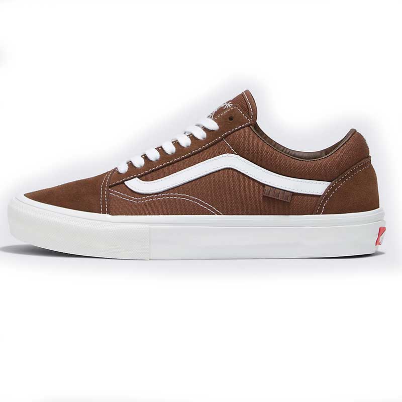 バンズSkate Old Skool X Nick Michel Shoe Brown/Whiteスケシューキッズレディースオールドスクールニック・ミッシェル