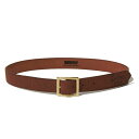 yRADIALLzfBAyTrue Deal SQUARE BUCKLE BELT / PLAINzBROWNyxgzBUFFALO LEATHERyvz