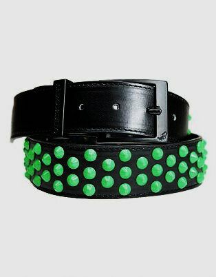 【Armourdillo】アルマジロ【Green Cone ADB405】BLK/GRN【スタッズ】ベルト