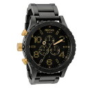 yNIXONzjN\y51-30 CHRONOzMatte Black & GoldyrvzWATCHyNmOtzyK̔Xz2Nۏ؁yz64000