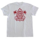 【StaleFink】ステイルフィンク【Mr.G Tiki S/S TEE】White/Red【Tシャツ】T-shirts【ティーシャツ】5.6oz【ミスタージー】KUSTOM KULTURE【カスタムカルチャー】ピンストライプ【ネコポス対応可】