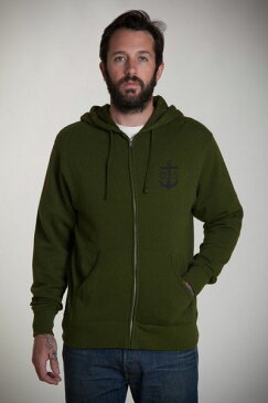 【DARK SEAS】ダークシーズ【Spanner Zip Sweatshirt】Army Green Ssize【ZIPパーカー】【LOSER MACHINE】ルーザーマシーン【13800】