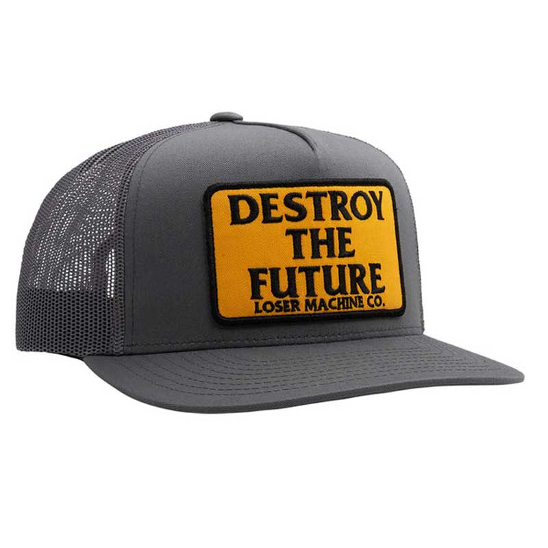 【LOSER MACHINE】ルーザーマシーン【DESTROY TRUCKER Cap】Gray【帽子】キャップ【スナップバック】