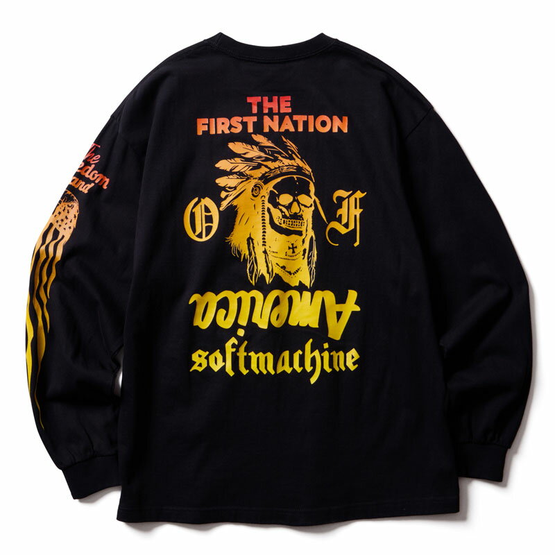 SoftmachineۥեȥޥNATION L/S (L/S T-SHIRTS)BlackڥTġĹµڥTeeۥեȥޥ