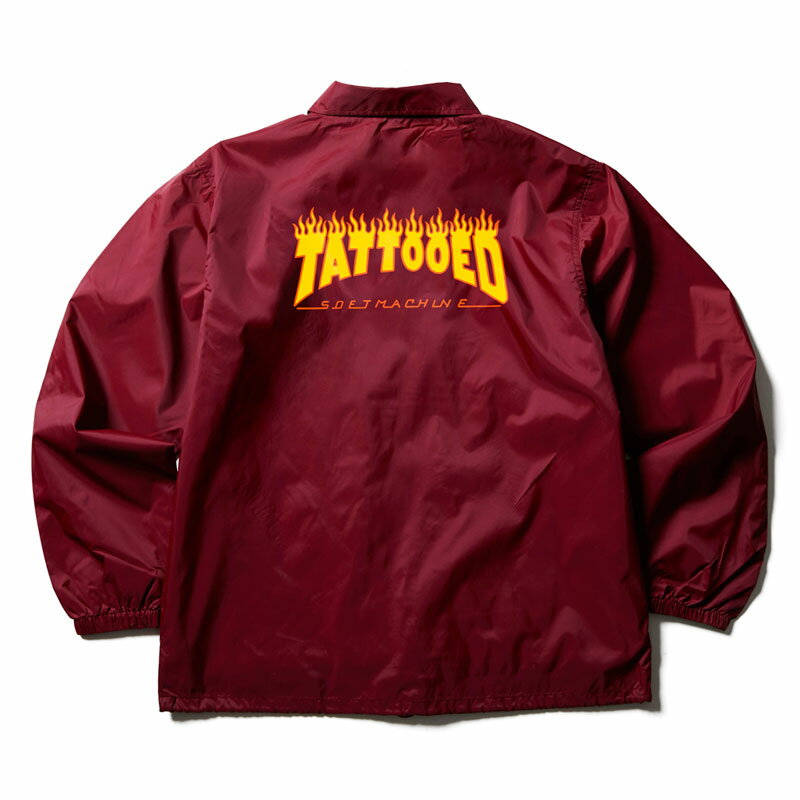 10%OFF【Softmachine】ソフトマシーン【NEW SKOOL JK (COACH JACKET)】BURGUNDY【コーチジャケット】ジャケット【ナイロンジャケット】ソフトマシン【送料無料】（16000）