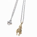 【PEANUTS COMPANY】ピーナッツカンパニー【TEDDY PEANUTS brass + silver chain 60cm square】真鍮 シルバー【ネックレス + チェーン】Peanuts&co【ピーナッツアンドカンパニー】送料無料