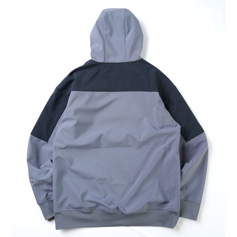 24-25モデル【ANTHEM】アンセム【SHOULDER PATCH HOODIE】BLUE GRAY【ハーフジップ】パーカー【耐水パーカー】3 レイヤーボンディング【プルオーバーパーカー】ANORAK 【スノーアノラック】スノーボードウェア【スノーボード】正規品【ウエアー】AN2405 送料無料 15900 2